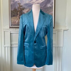 Blue Velvet Suit Jacket